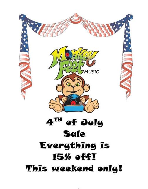 Avoid a sunburn – come shop Monkey Feet’s July 4th sale!