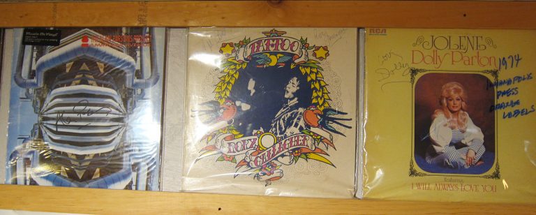 Alan Parsons & Rory Gallagher & Dolly Parton Autographs