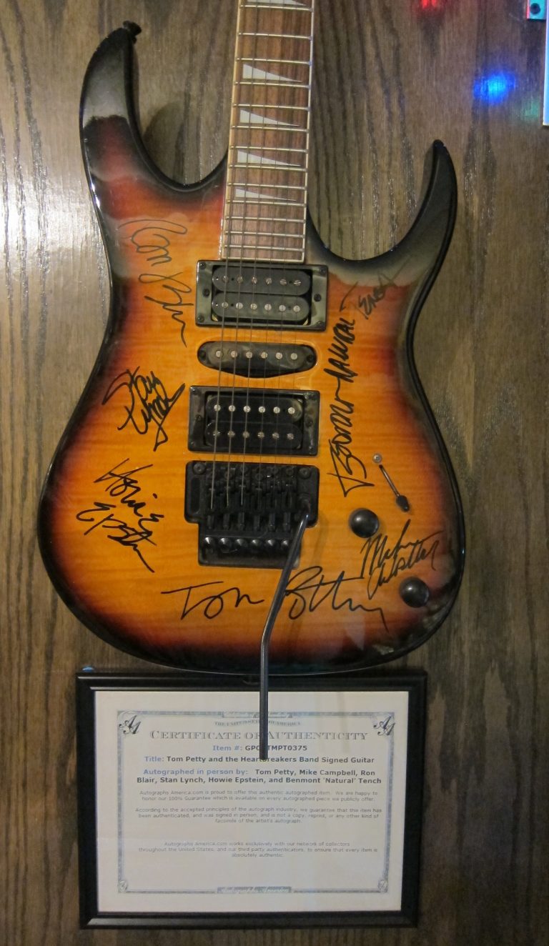 Tom Petty & the Heartbreakers Autographed Guitar *