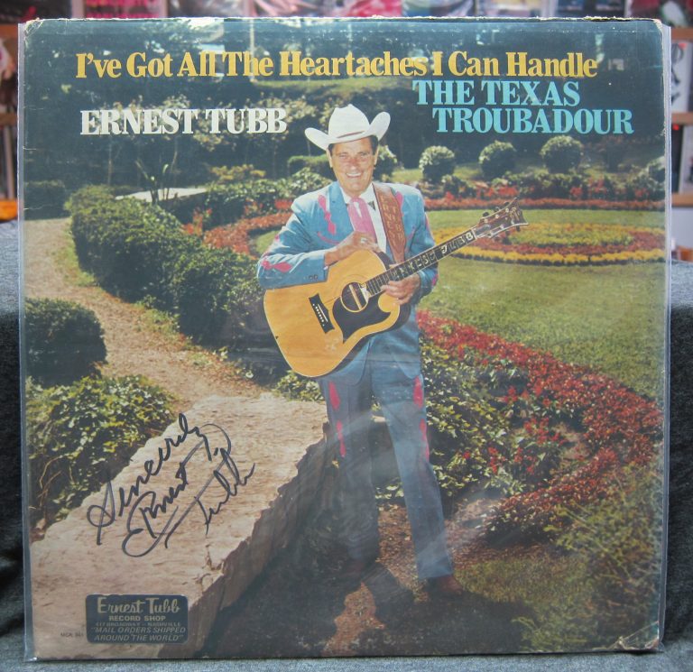 Ernest Tubb Autographed LP